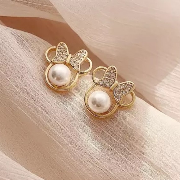 MINNIE PEARL Crystal STUD  Earrings With Gift Bag - Picture 4 of 6